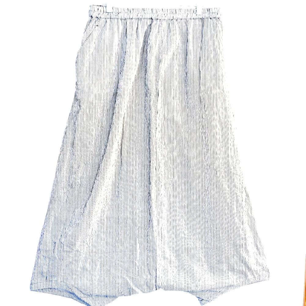 Rundholz Black & White Striped Drop Crotch Pants Size L
